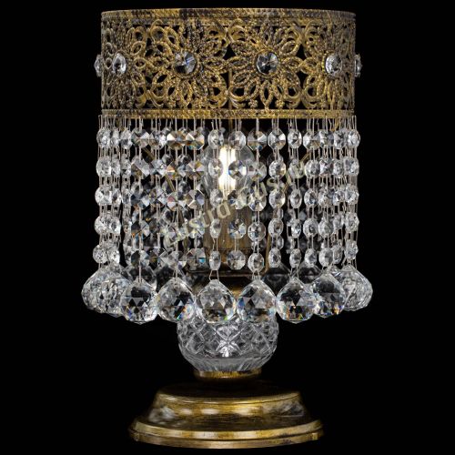 Настольная лампа Восток с шарами под бронзу в Симферополе Гусь Хрустальный