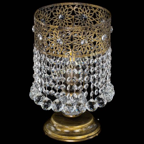 Настольная лампа Восток с шарами под бронзу в Симферополе Гусь Хрустальный