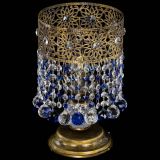 Настольная лампа Восток с шарами под бронзу Синяя в Симферополе