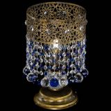 Настольная лампа Восток с шарами под бронзу Синяя в Симферополе