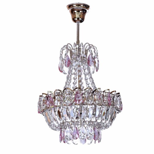 Люстра Натали малая цветная в Симферополе Гусь Хрустальный