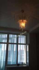 Люстра Хрустальные брызги с подвесом журавлик черный в Симферополе отзыв и фото покупателя