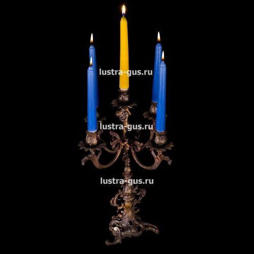 Подсвечник Изабелла ангел 5 свечей в Симферополе Гусь Хрустальный