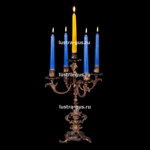 Подсвечник Изабелла ангел 5 свечей в Симферополе Гусь Хрустальный