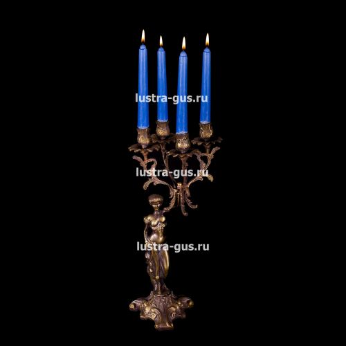 Подсвечник Изабелла богиня 2 - 4 свечи в Симферополе Гусь Хрустальный