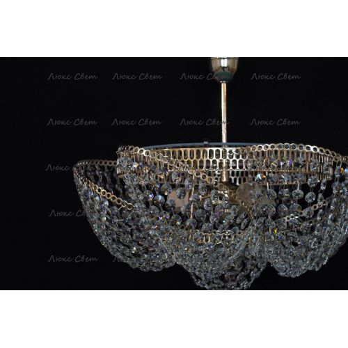 Люстра Космос 3 лампы с подвесом в Симферополе Гусь Хрустальный