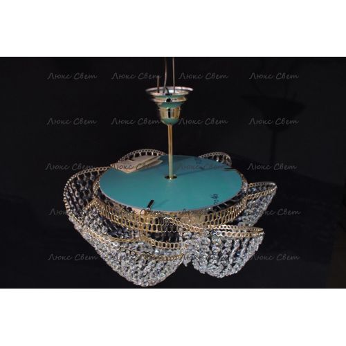 Люстра Космос 3 лампы с подвесом в Симферополе Гусь Хрустальный