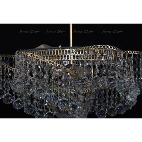 Люстра Космос 3 лампы с подвесом шар в Симферополе Гусь Хрустальный