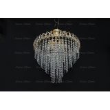 Люстра Капель Лепесток обтикон подвесная (собрана под конус) в Симферополе