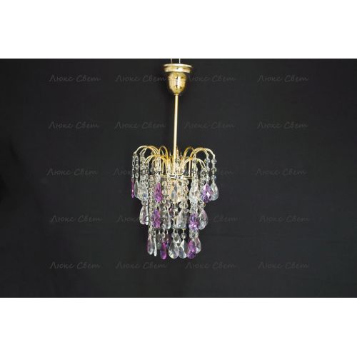 Люстра Зима журавлик фиолетовая в Симферополе Гусь Хрустальный