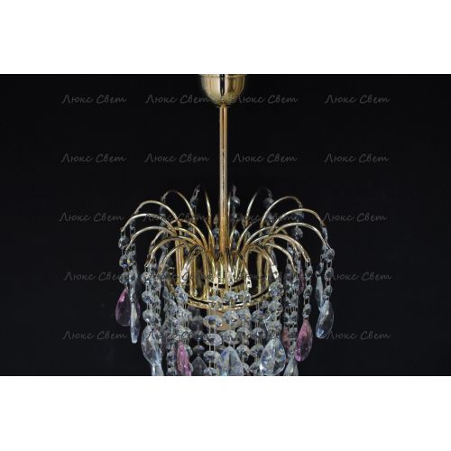 Люстра Зима журавлик розовая в Симферополе Гусь Хрустальный