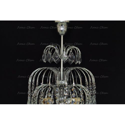 Люстра Хрустальные брызги с подвесом дубик в Симферополе Гусь Хрустальный