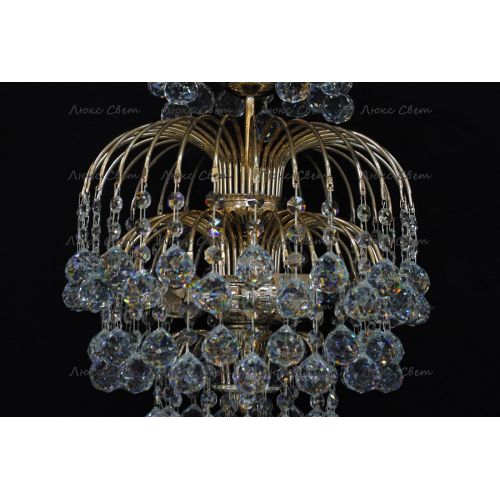 Люстра Хрустальные брызги с подвесом шар 30 мм в Симферополе Гусь Хрустальный