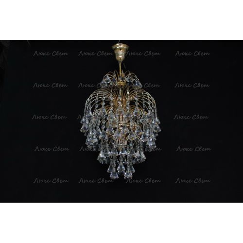 Люстра Хрустальные брызги с подвесом конус 40 мм в Симферополе Гусь Хрустальный