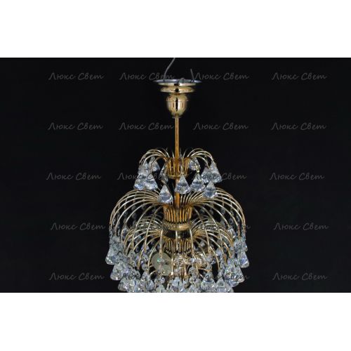 Люстра Хрустальные брызги с подвесом конус 40 мм в Симферополе Гусь Хрустальный