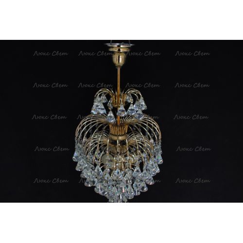 Люстра Хрустальные брызги с подвесом конус 40 мм в Симферополе Гусь Хрустальный