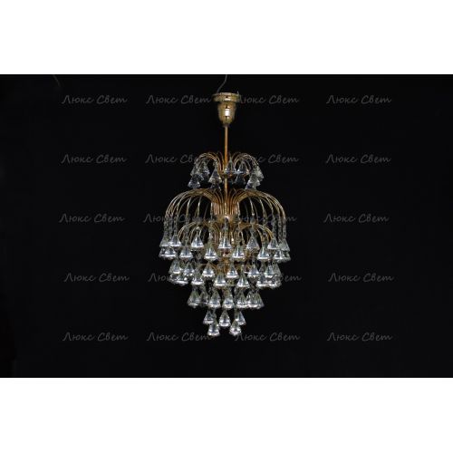 Люстра Хрустальные брызги с подвесом конус 40 мм в Симферополе Гусь Хрустальный