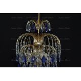 Люстра Хрустальные брызги с подвесом журавлик синий в Симферополе
