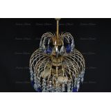 Люстра Хрустальные брызги с подвесом журавлик синий в Симферополе