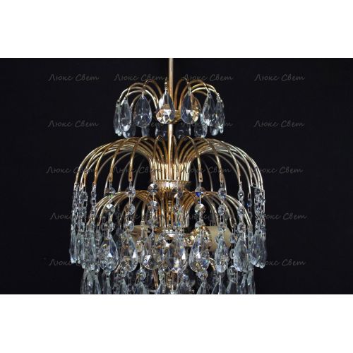 Люстра Хрустальные Брызги с подвесом журавлик в Симферополе Гусь Хрустальный