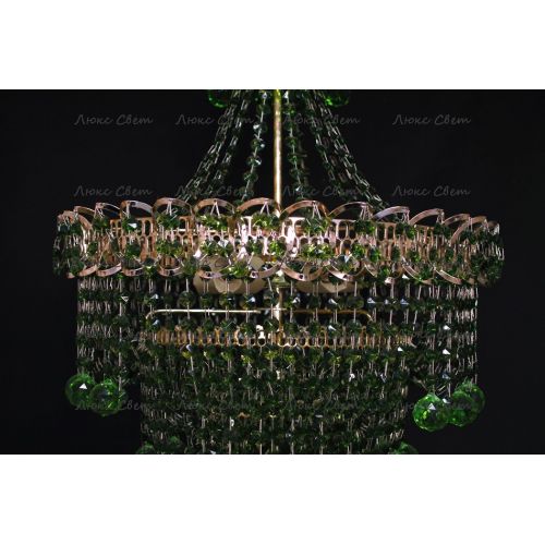 Люстра Натали Софья зеленая в Симферополе Гусь Хрустальный