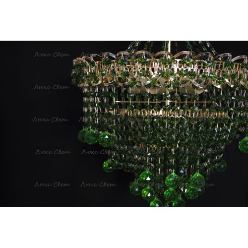 Люстра Натали Софья зеленая в Симферополе Гусь Хрустальный