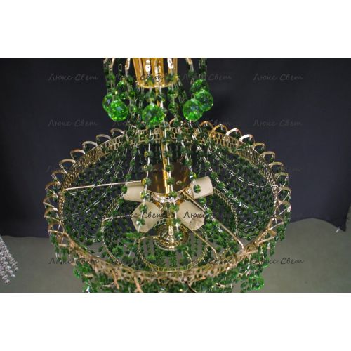 Люстра Натали Софья зеленая в Симферополе Гусь Хрустальный