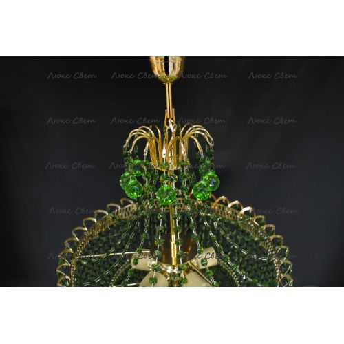 Люстра Натали Софья зеленая в Симферополе Гусь Хрустальный