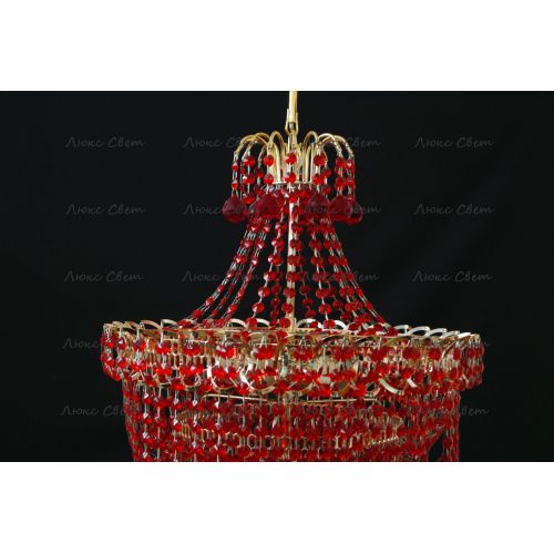 Люстра Натали Софья красная  в Симферополе Гусь Хрустальный