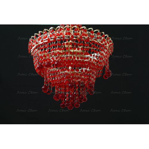 Люстра Натали Софья красная  в Симферополе Гусь Хрустальный