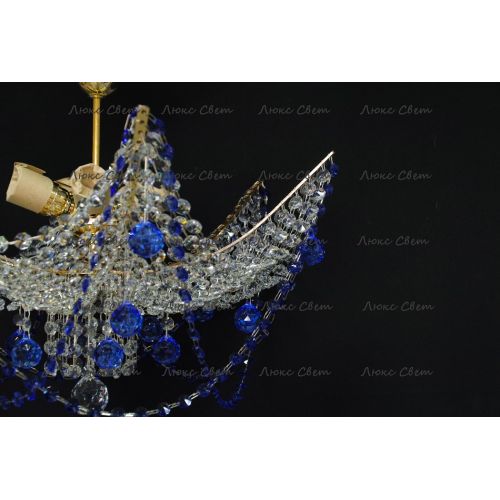 Люстра Марина № 2 цветная  в Симферополе Гусь Хрустальный