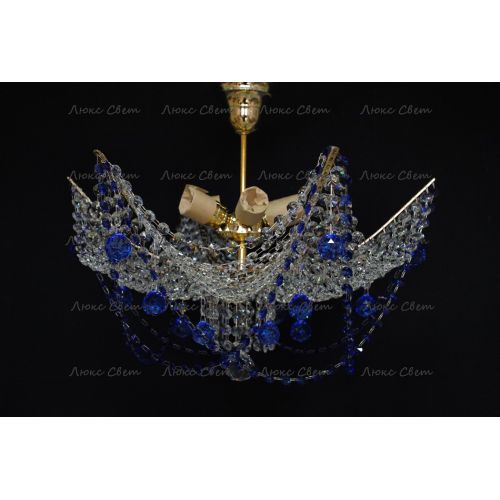 Люстра Марина № 2 цветная  в Симферополе Гусь Хрустальный