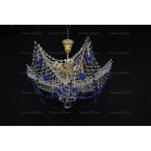 Люстра Марина № 2 цветная  в Симферополе Гусь Хрустальный