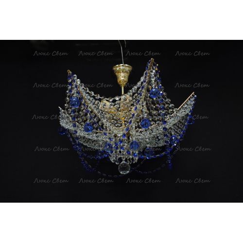 Люстра Марина № 2 цветная  в Симферополе Гусь Хрустальный