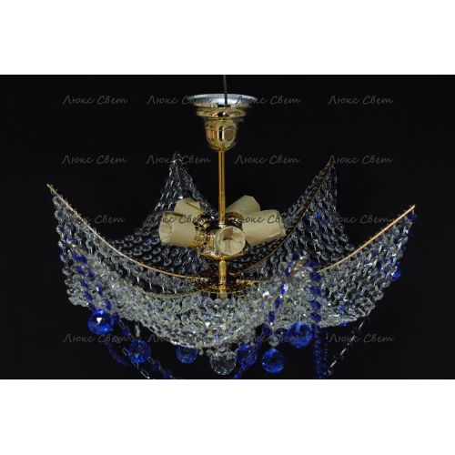 Люстра Марина № 2 цветная  в Симферополе Гусь Хрустальный