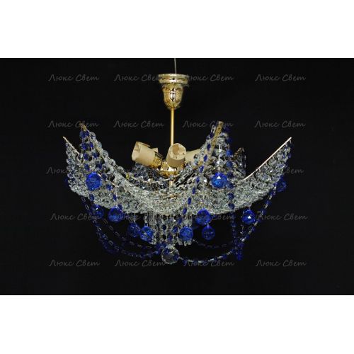 Люстра Марина № 2 цветная  в Симферополе Гусь Хрустальный