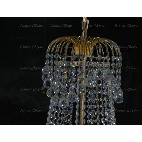 Люстра Лотос с подвесом диаметр 1000 мм высота1500 мм в Симферополе Гусь Хрустальный