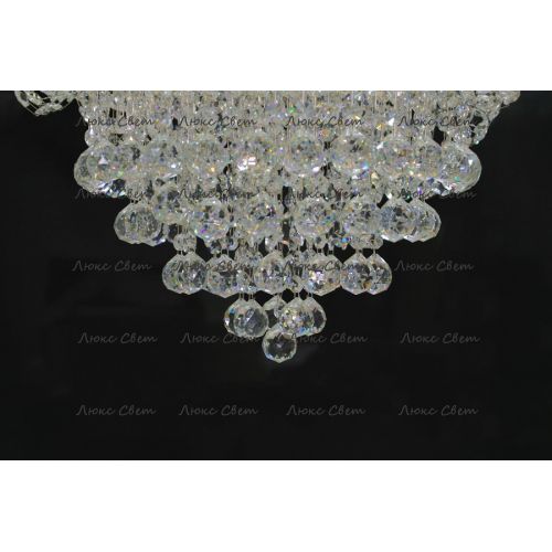 Люстра Лотос с подвесом диаметр 1000 мм высота1500 мм в Симферополе Гусь Хрустальный