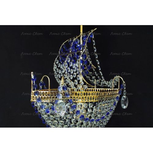 Люстра Корвет 1 ламповый синий в Симферополе Гусь Хрустальный