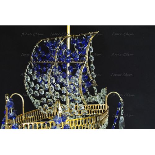 Люстра Корвет 1 ламповый синий в Симферополе Гусь Хрустальный