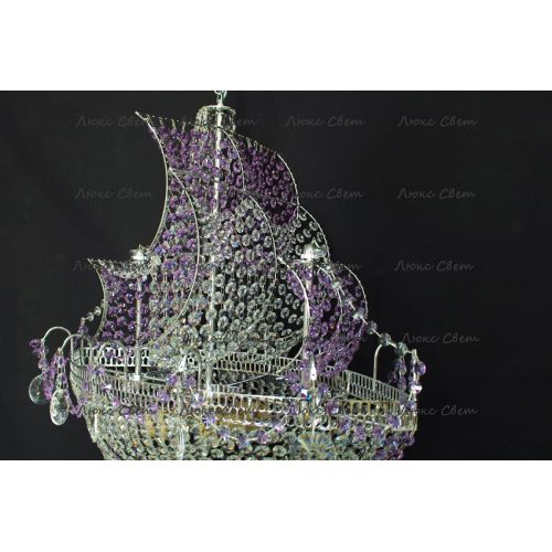 Люстра Корвет фиолетовый в Симферополе Гусь Хрустальный