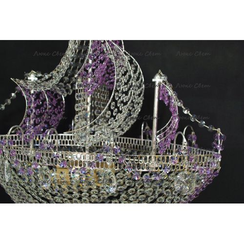 Люстра Корвет фиолетовый в Симферополе Гусь Хрустальный