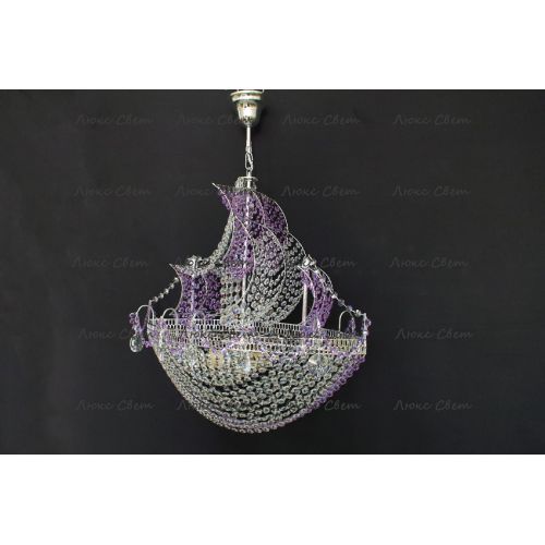 Люстра Корвет фиолетовый в Симферополе Гусь Хрустальный