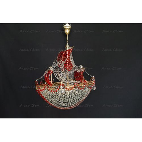 Люстра Корвет красный в Симферополе Гусь Хрустальный