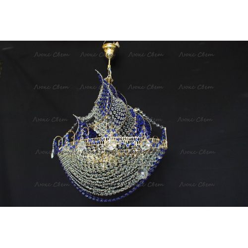 Люстра Корвет синий в Симферополе Гусь Хрустальный