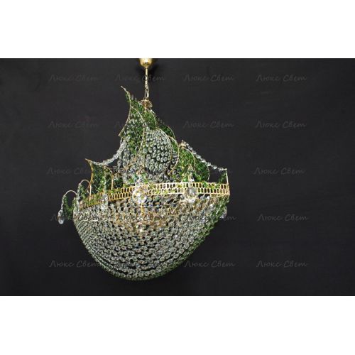 Люстра Корвет зеленый в Симферополе Гусь Хрустальный