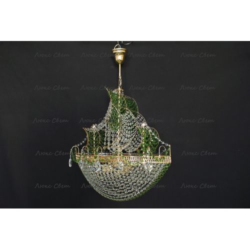 Люстра Корвет зеленый в Симферополе Гусь Хрустальный