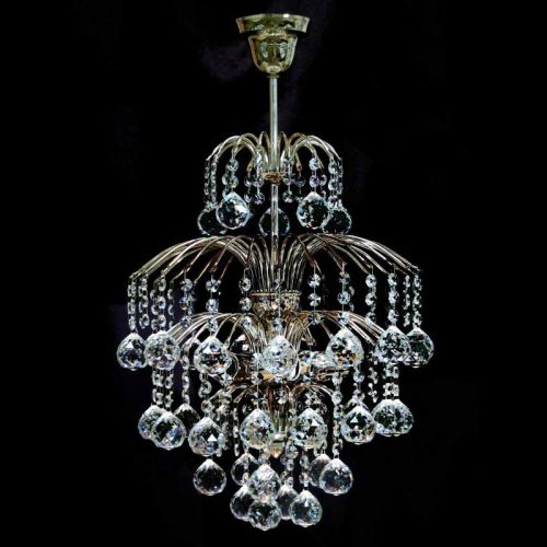 Люстра Хрустальные Брызги с подвесом шар 40 в Симферополе Гусь Хрустальный