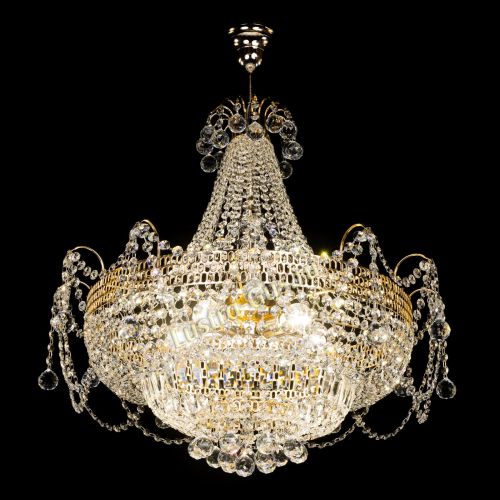 Люстра Агата большая в Симферополе Гусь Хрустальный