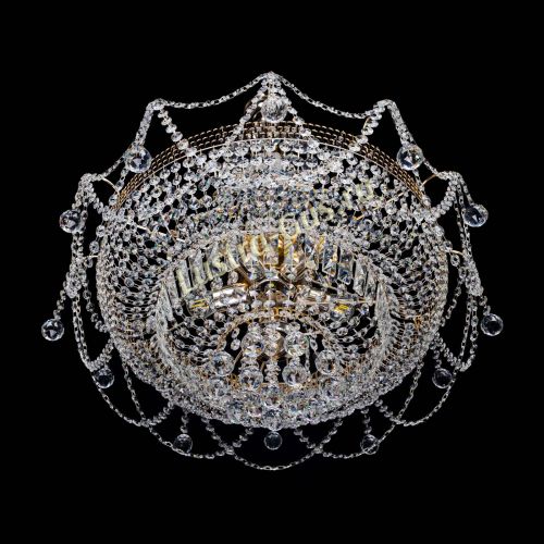 Люстра Агата большая в Симферополе Гусь Хрустальный